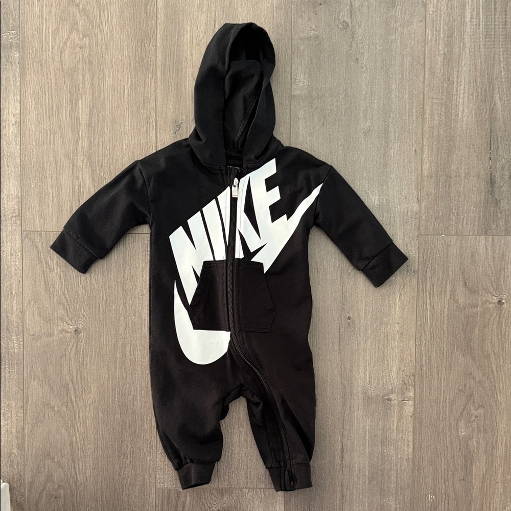 Nike Black and White Kids One Piece Footie